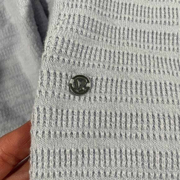 Lululemon Women's 10 Find Your Calm Wrap Cardigan Sweater Blue Open Front - Picture 5 of 11